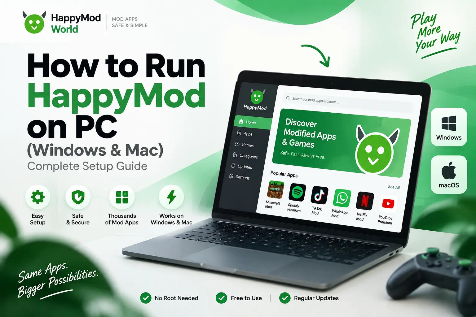 How to run happymod on PC